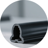 Ekstrudermaskin for gummi/silikon